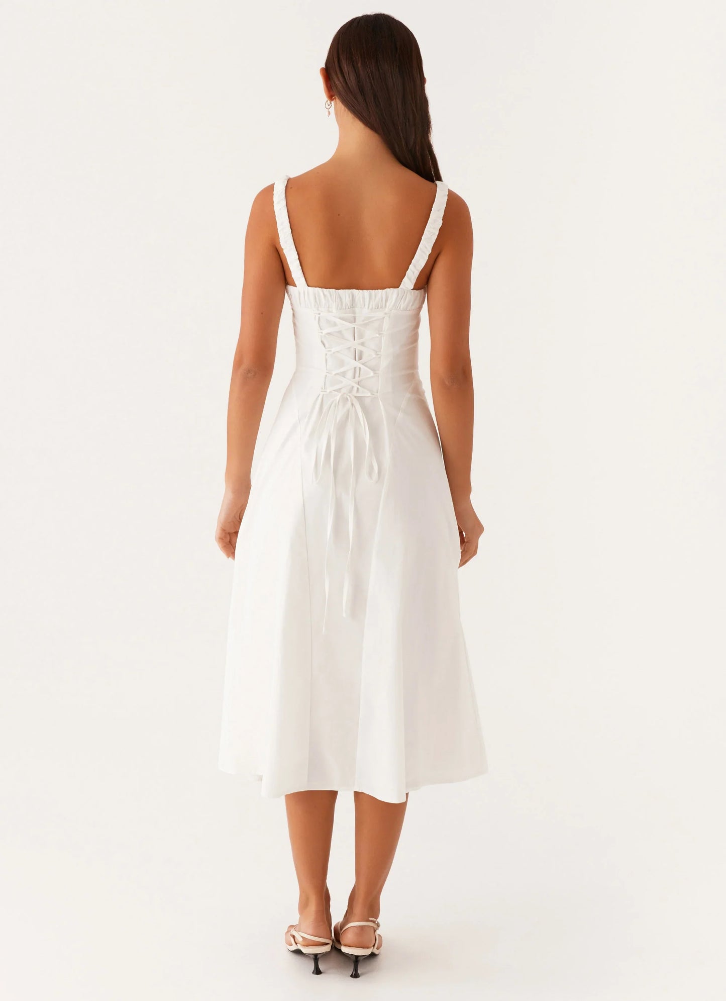 Enola Midi Dress - White