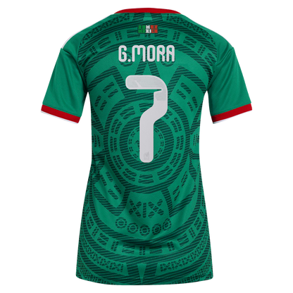 Gilberto Mora Mexico National Team Women's 2026 Home Replica Jersey- Green