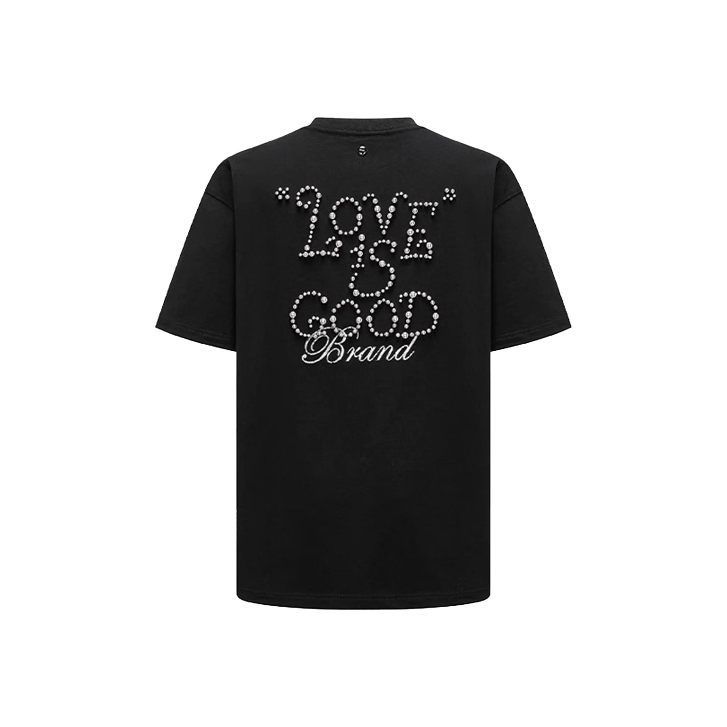 GOODBRAND Solid Colour Pearl Logo Tee Black (SS25)