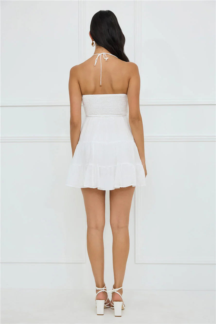 Styled For Sunsets Halter Mini Dress