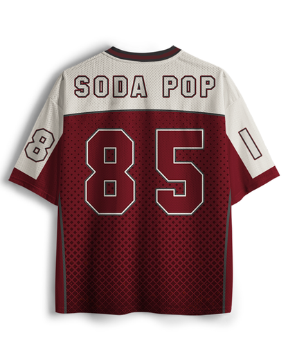 TheRetroTee 1970s Retro Soda Brand Inspired Mesh Jersey