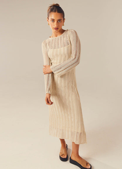All I Want Maxi Dress - Beige