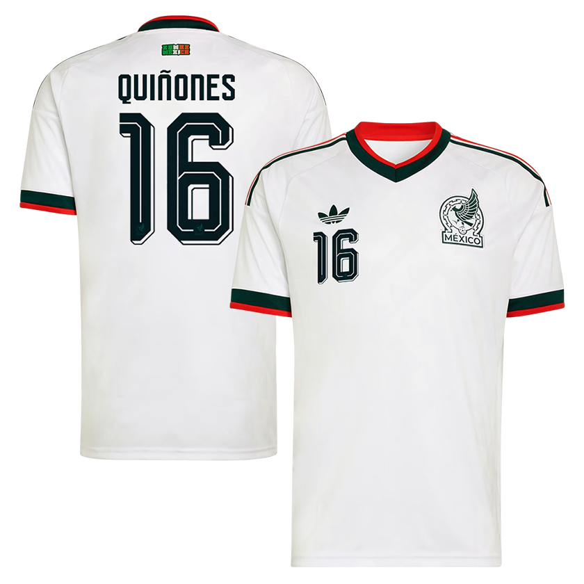 Julián Quiñones Mexico National Team 2026  Away On-Field Jersey - White