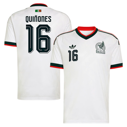 Julián Quiñones Mexico National Team 2026  Away On-Field Jersey - White