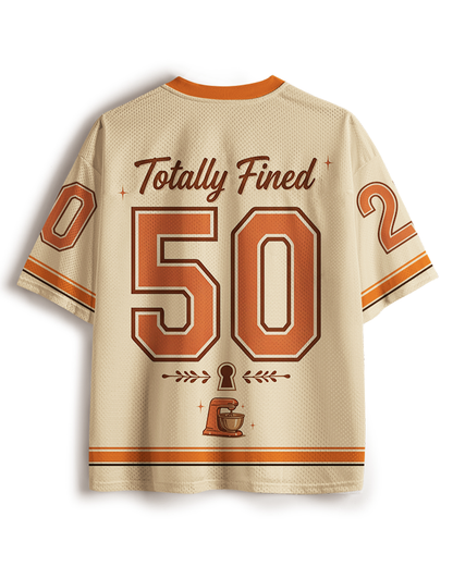 TheRetroTee I’m Fine 1950s Mesh Jersey