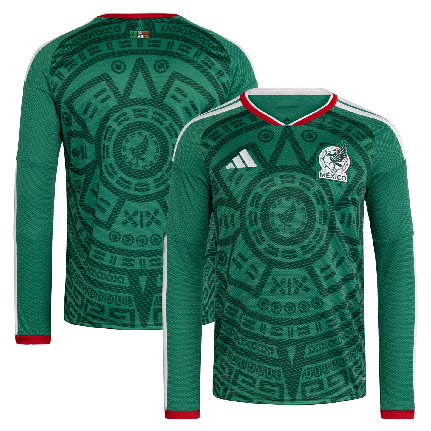Mexico National Team 2026 Home Replica Long Sleeve Jersey - Green
