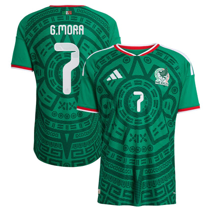 Gilberto Mora Mexico National Team 2026  Home On-Field Jersey - Green