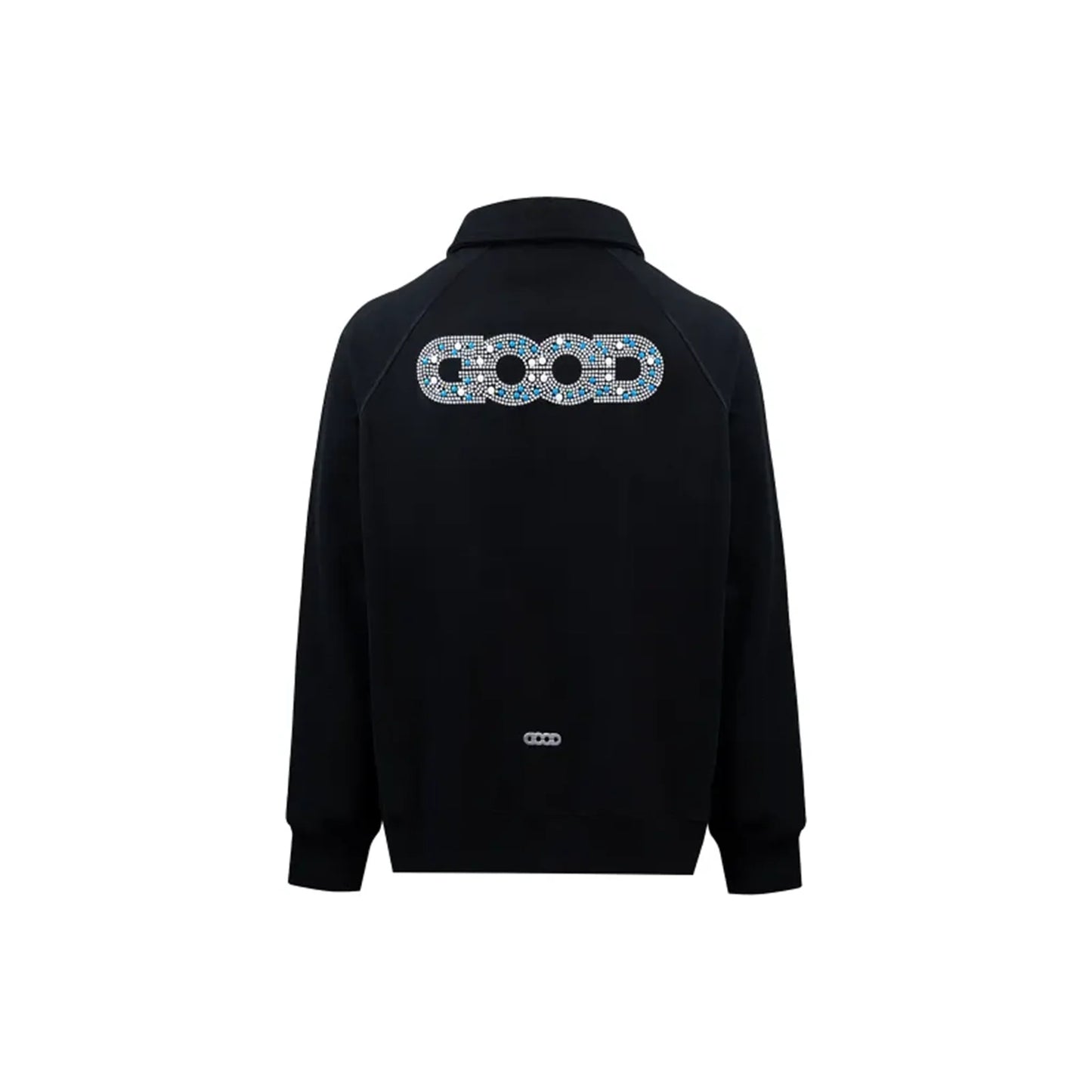 GOODBRAND Pearl Polo Long Sleeved Sweatshirt Black (FW24)