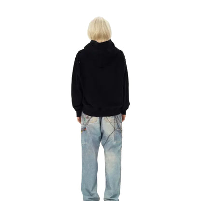 GOODBRAND Diamond Ripped Hoodie Black (FW24)