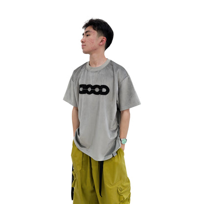 GOODBRAND Sparkling Embroidered Tee Grey (SS25)