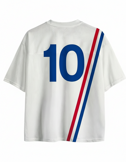TheRetroTee Vintage 1970s Inspired #10 Soccer Mesh Jersey