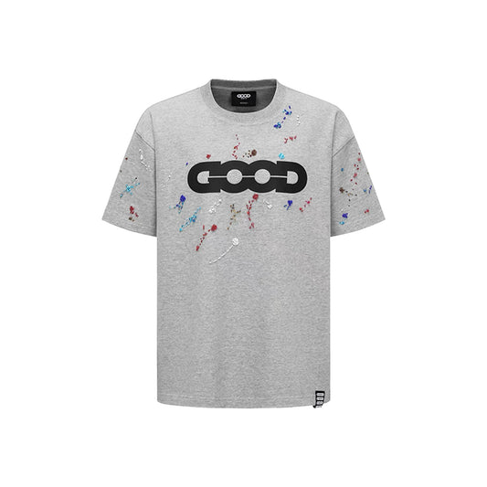 GOODBRAND Rainbow Candy Beads Logo Tee Grey (SS25)