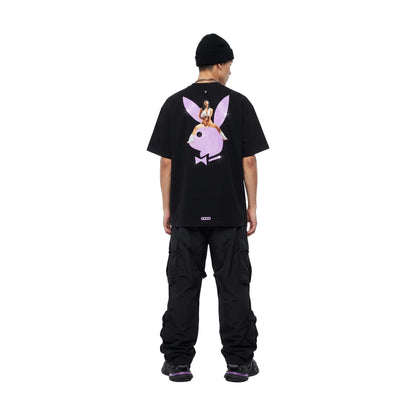 GOODBRAND x PLAYBOY Pin-up & Glitter Logo Tee Black (SS26)