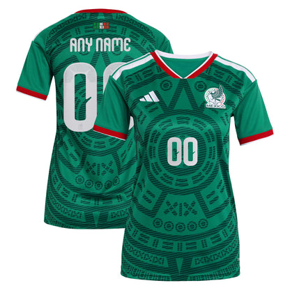 Mexico National Team Women's 2026 Home Replica Custom Jersey - Green