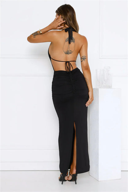 Midnight District Maxi Dress Pink