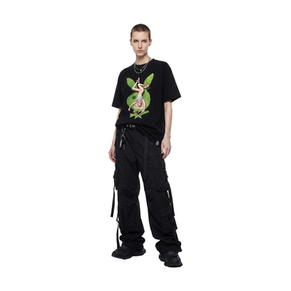GOODBRAND x PLAYBOY Lawn Leisure Girl Logo Tee Black (SS26)