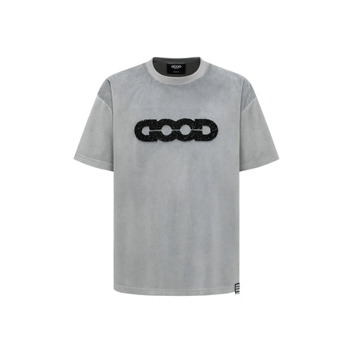 GOODBRAND Sparkling Embroidered Tee Grey (SS25)