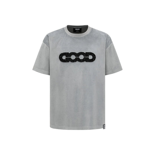 GOODBRAND Sparkling Embroidered Tee Grey (SS25)