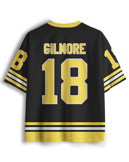 TheRetroTee Sports Comedy Boston #18 Hockey Mesh Jersey