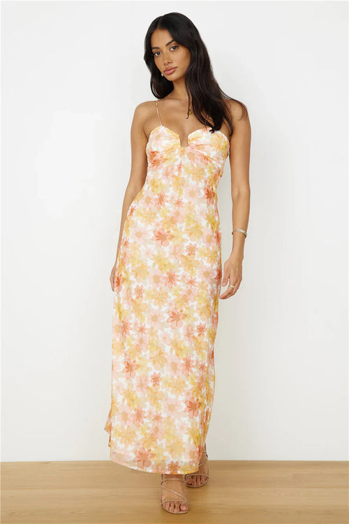 Follow You Anywhere Maxi Dress Orange