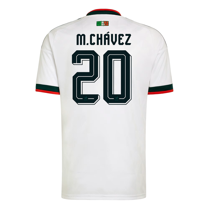 Mateo Chávez Mexico National Team 2026  Away On-Field Jersey - White