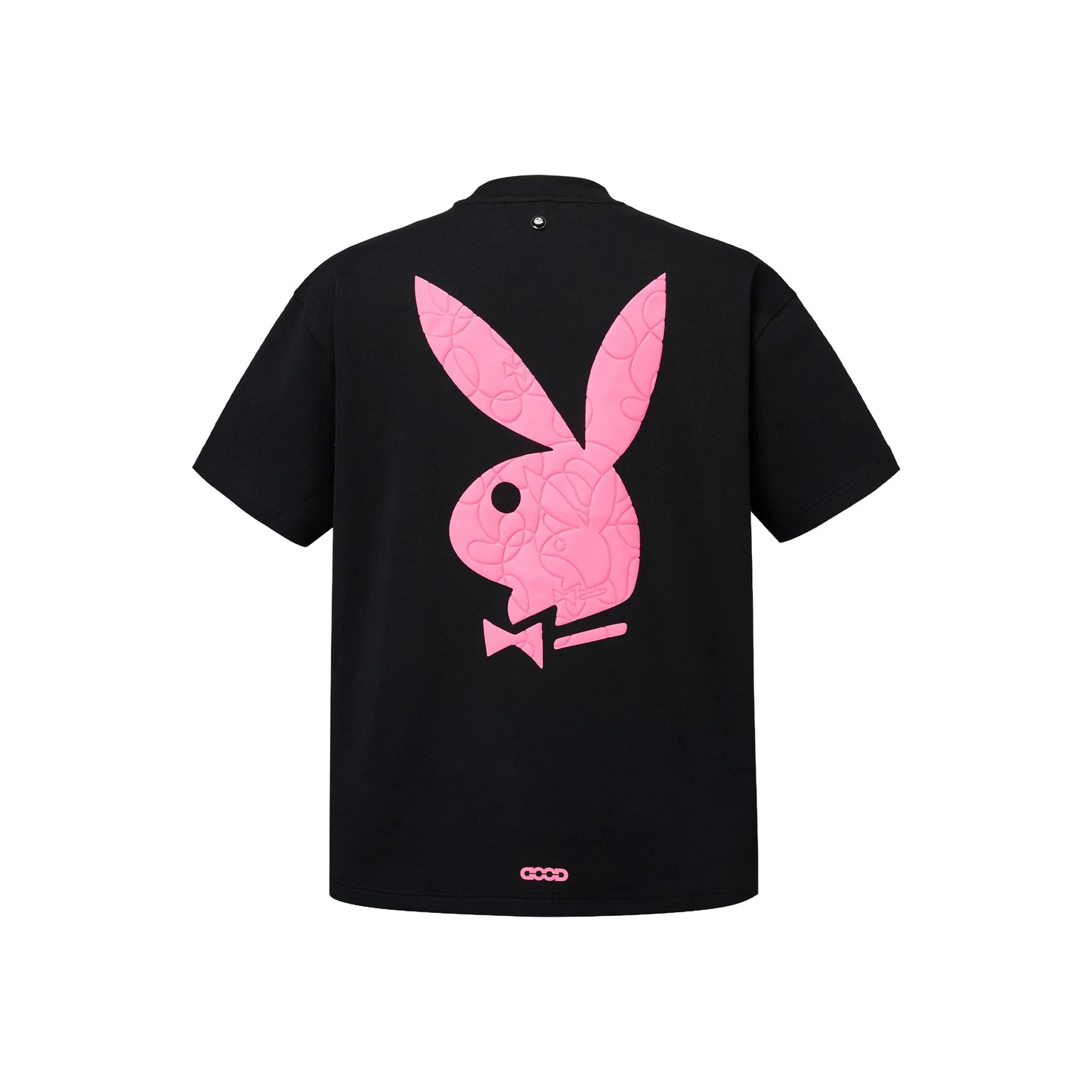 GOODBRAND x PLAYBOY 3D Puff Logo Tee Black/Pink (SS26)
