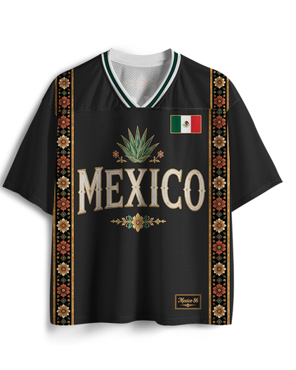 TheRetroTee Personalized Mexico Soccer Mesh Jersey