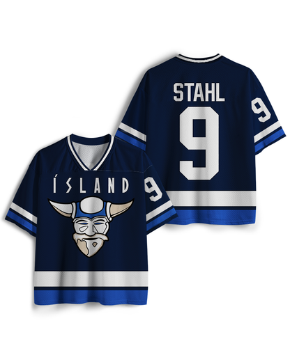 TheRetroTee 1970s Movie-Inspired Island Hockey #9 Mesh Jersey