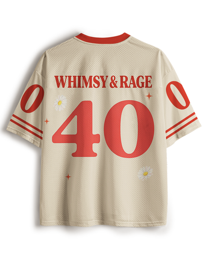 TheRetroTee Whimsy and Feminist Rage 1940s Mesh Jersey