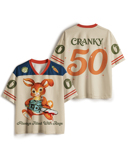 TheRetroTee Always Filled With Rage 1950s Mesh Jersey