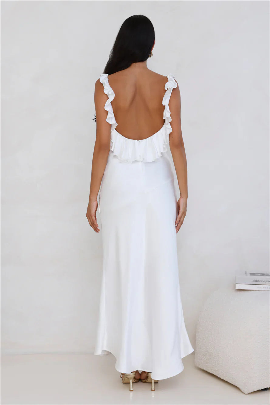 Chasing The Spark Satin Maxi Dress