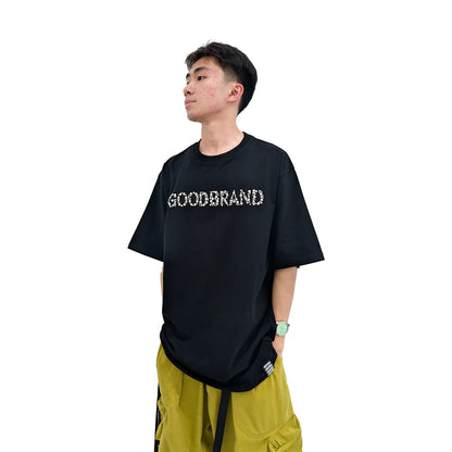 GOODBRAND Sequin Logo Tee Black (SS25)