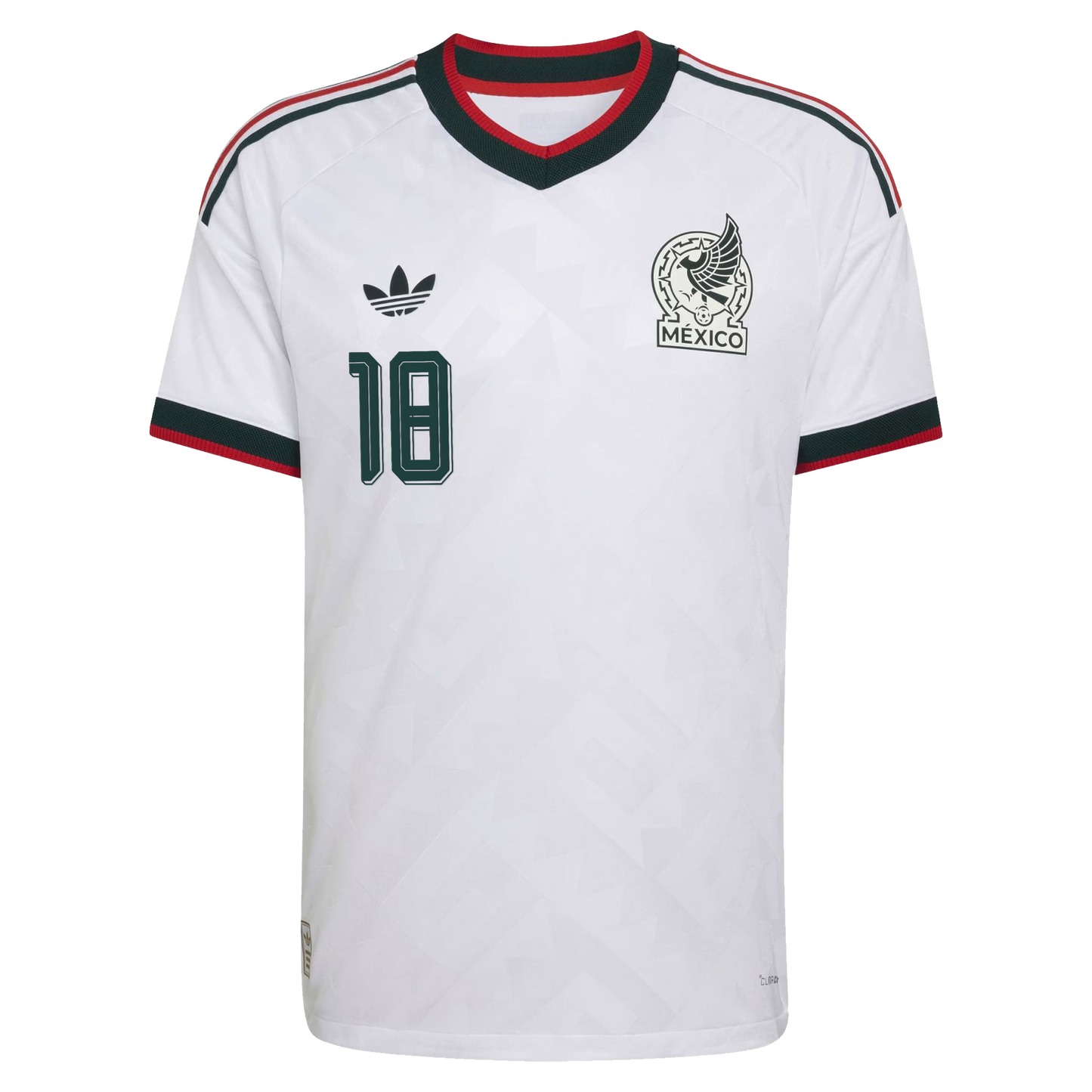 Obed Vargas Mexico National Team 2026  Away On-Field Jersey - White