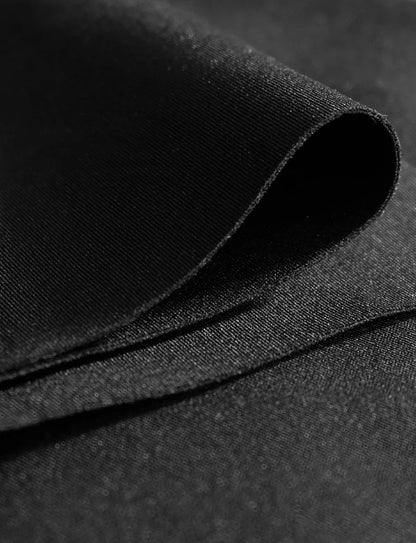 Neoprene Turtleneck Midi Dress
