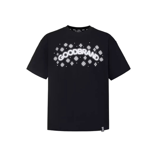 GOODBRAND Colourful Neon Floral Tee Black (SS26)