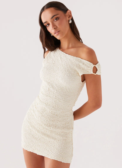 Farah Off Shoulder Mini Dress - White