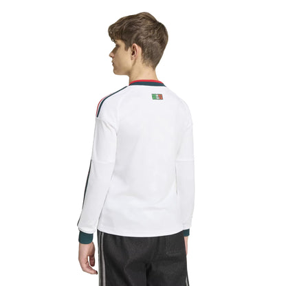 Mexico National Team Youth 2026 Away Replica Long Sleeve Jersey - White