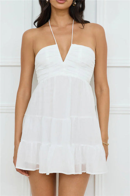 Styled For Sunsets Halter Mini Dress