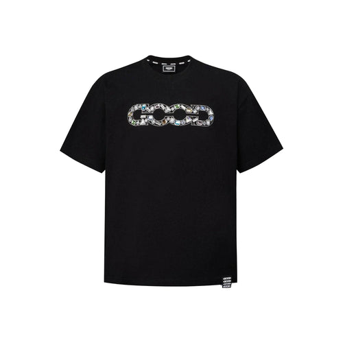GOODBRAND Gemstone Embellished Logo Tee Black (SS26)