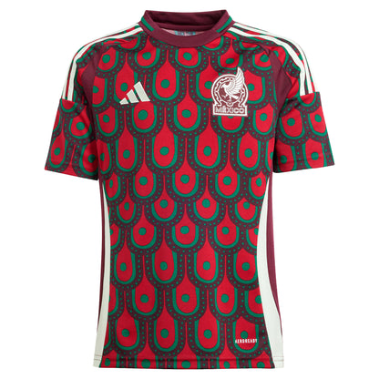 Mexico National Team Youth 2024 Home Replica Jersey - Burgundy