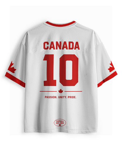 TheRetroTee Canada #10 Retro Soccer Northern Mesh Jersey