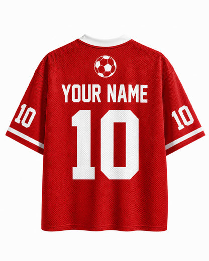 TheRetroTee Custom Switzerland Soccer Mesh Jersey