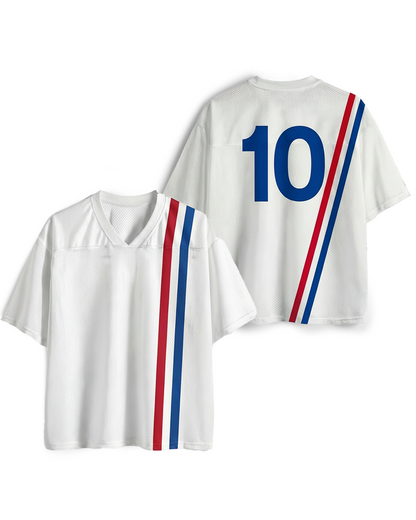 TheRetroTee Vintage 1970s Inspired #10 Soccer Mesh Jersey