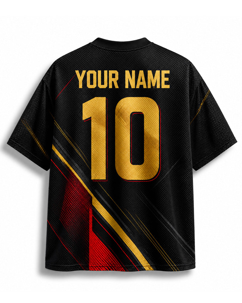 TheRetroTee Vintage Germany Football Heritage Mesh Jersey