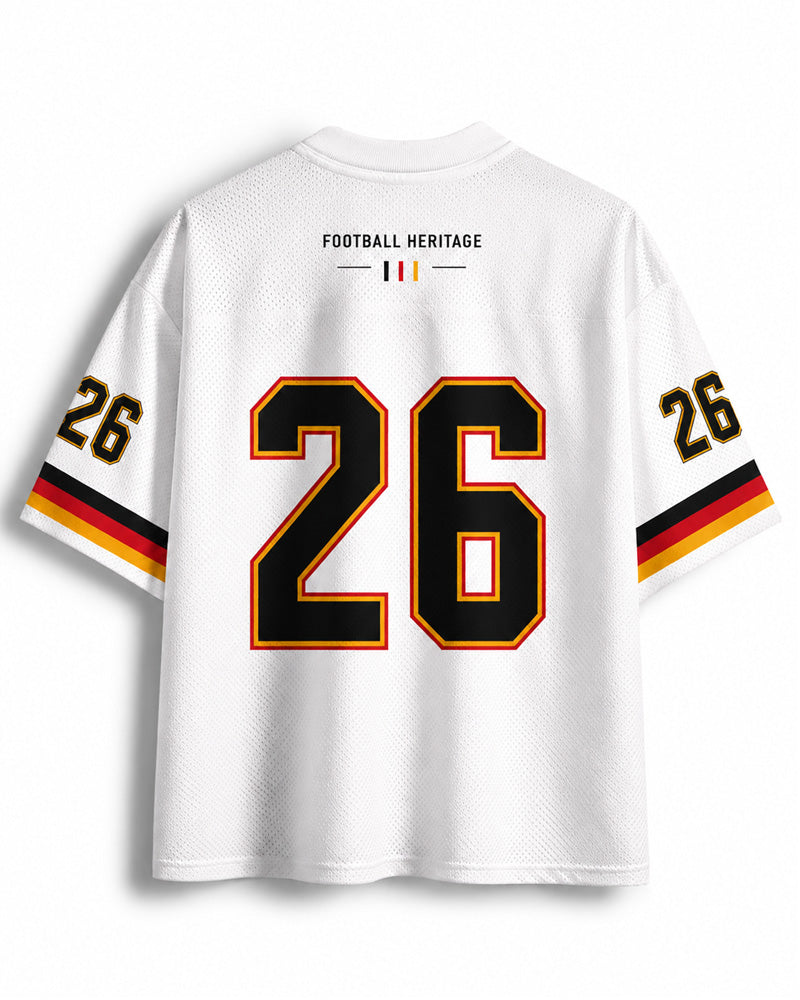 TheRetroTee Germany Classic Football Fan Mesh Jersey