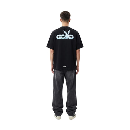 GOODBRAND x PLAYBOY Cloud Silhouette & Classic Puff Logo Tee Black (SS26)