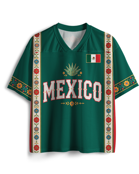TheRetroTee Personalized Mexico Soccer Mesh Jersey