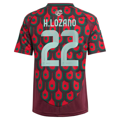 Hirving Lozano Mexico National Team Youth 2024 Home Replica Player Jersey - Green