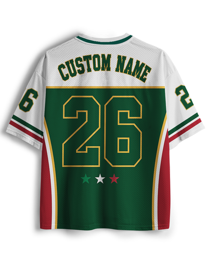 TheRetroTee Personalized Mexico Custom Name Number Mesh Jersey