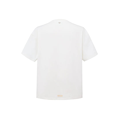 GOODBRAND Slogan Champagne Fragment Tee White (SS26)